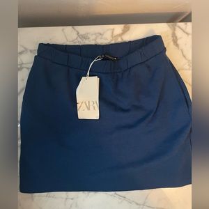 Zara Navy Mini Skirt Size S